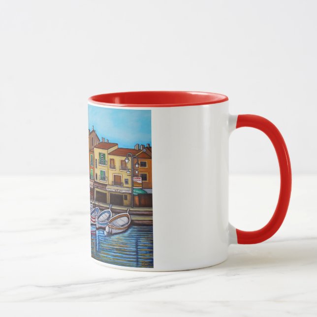 Colourful Cassis 11 oz Ringer Mug (Right)