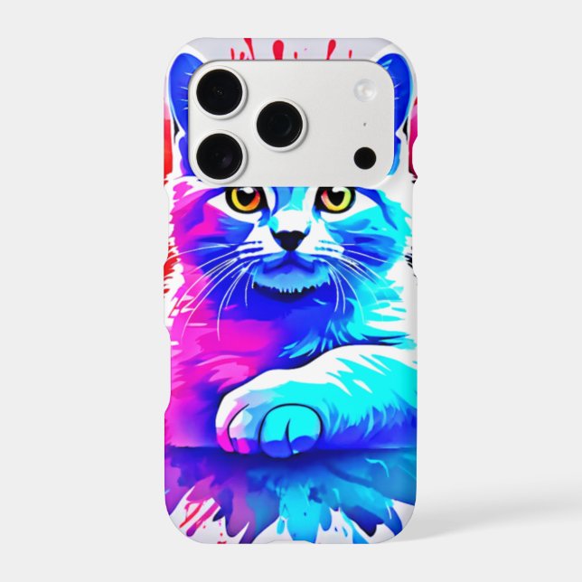 Colourful Cat Art (Back)