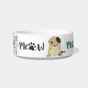 colourful cat bowl