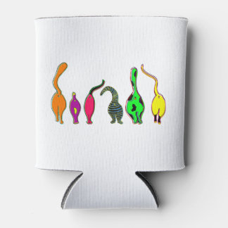 Colourful Cat Butts Can Cooler
