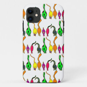 Colourful Cat Butts Pattern iPhone 11 Case