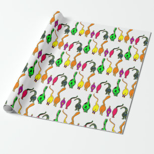 Colourful Cat Butts Pattern Wrapping Paper