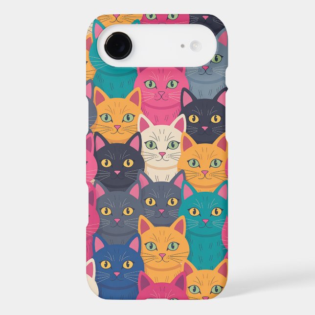 Colourful Cat Crowd (Back)
