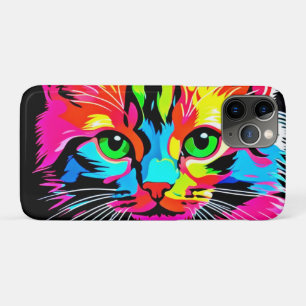 Colourful Cat Design iPhone 11 Pro Case