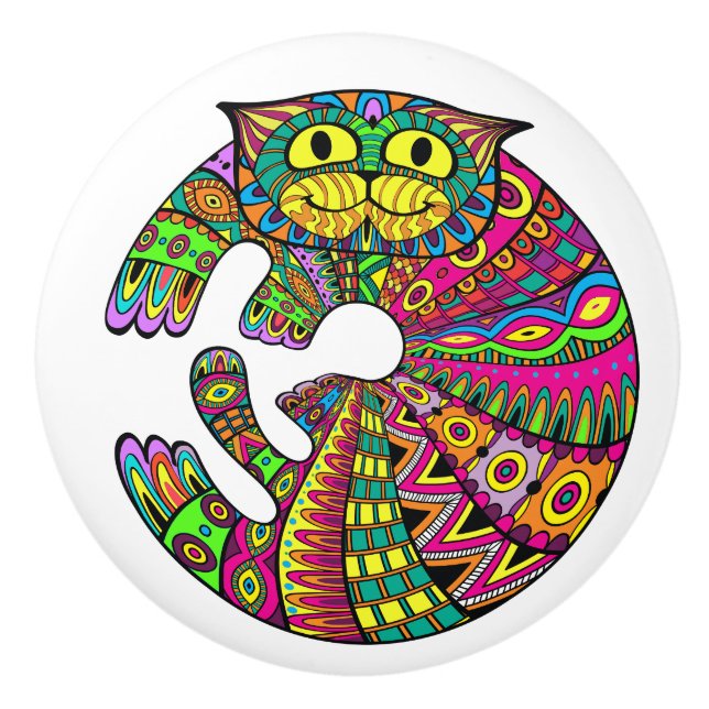 Colourful Cat Knobs revised (Front)