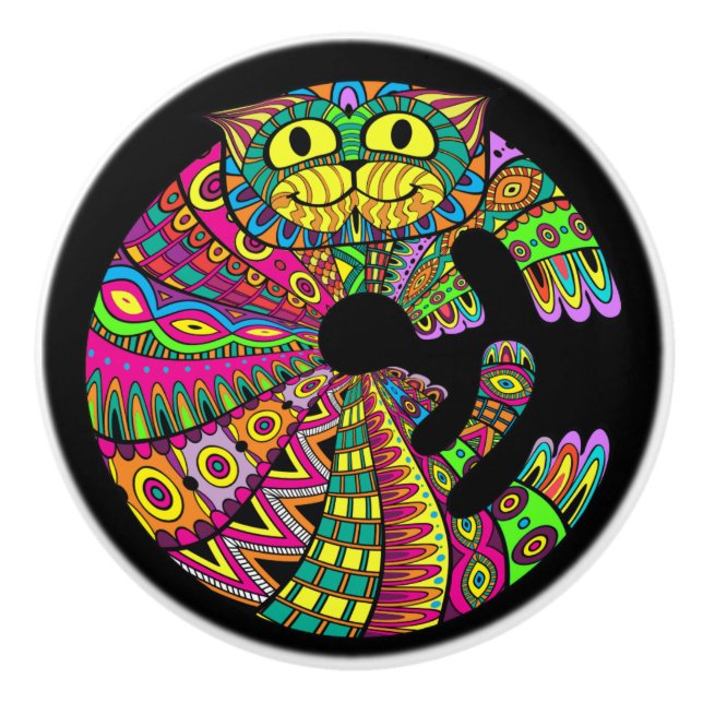 Colourful Cat Knobs revised (Front)