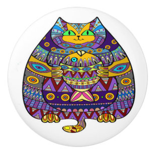 Colourful Cat Knobs revised