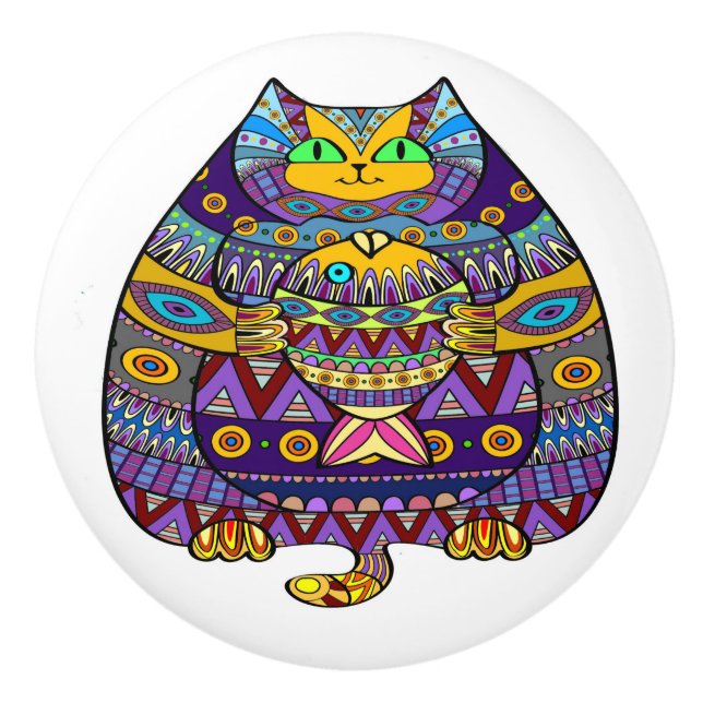 Colourful Cat Knobs revised (Front)