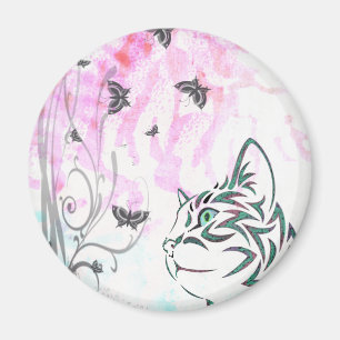 Colourful Cat Magnet