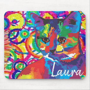 Colourful Cat Mouse Pad! Mat