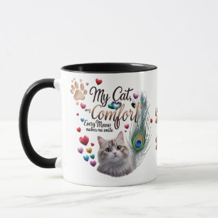 Colourful Cat Mum Mug – My Cat, My Comfor