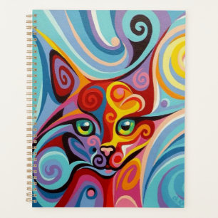 Colourful cat planner