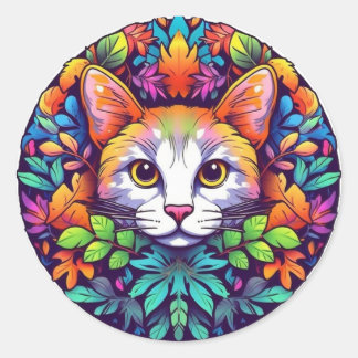Colourful Cat Stickers