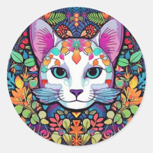 Colourful Cat Stickers