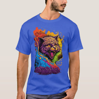 Colourful Cat T-Shirt