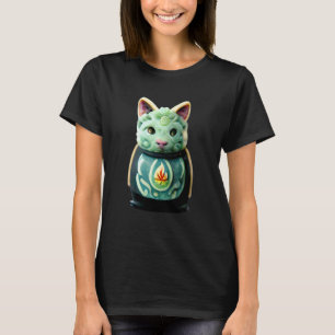 Colourful Cat With Eye And Face - Cool Graphic Des T-Shirt