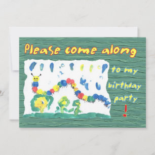 Colourful Caterpillar Invitation