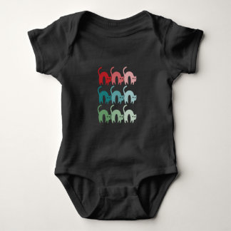 Colourful Cats Baby Bodysuit Fixed Design