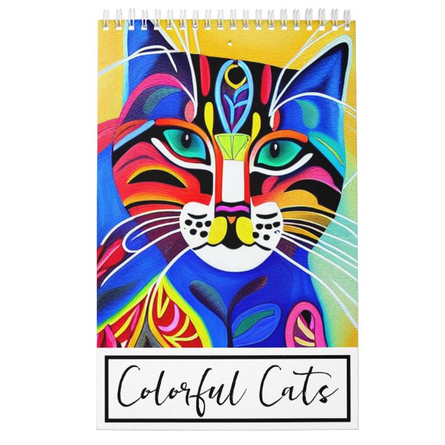 Colourful cats calendar (Cover)