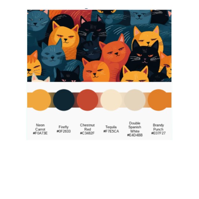 Colourful cats crowded sleeping coffee mug (Creator Uploaded)