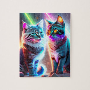 Colourful Cats Jigsaw Puzzle