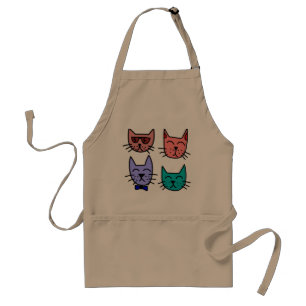 Colourful cats Kitchen apron