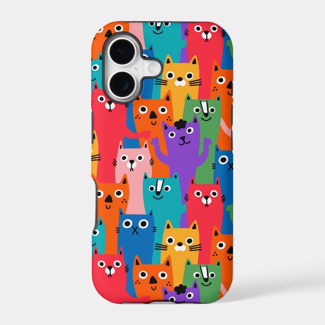 Colourful cats pattern (Back)