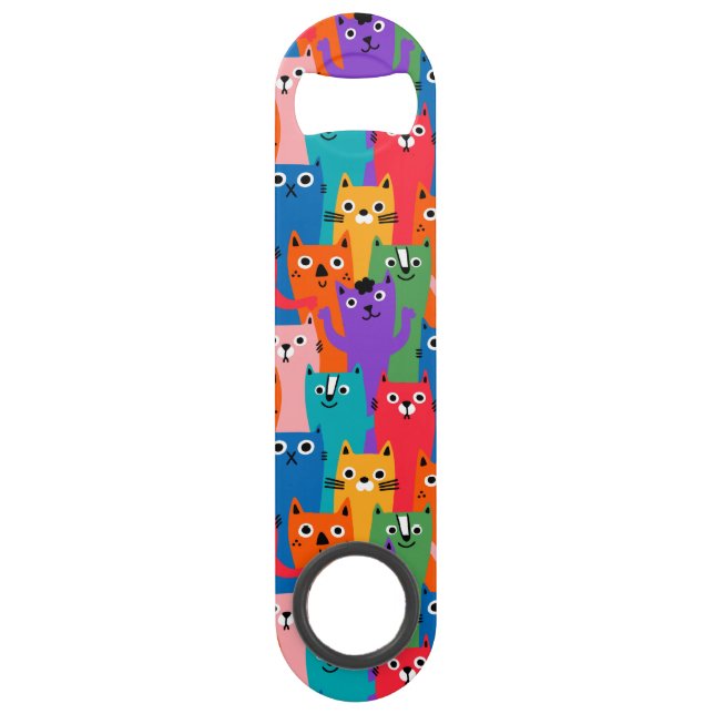 Colourful cats pattern (Front)