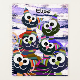 Colourful cats planner