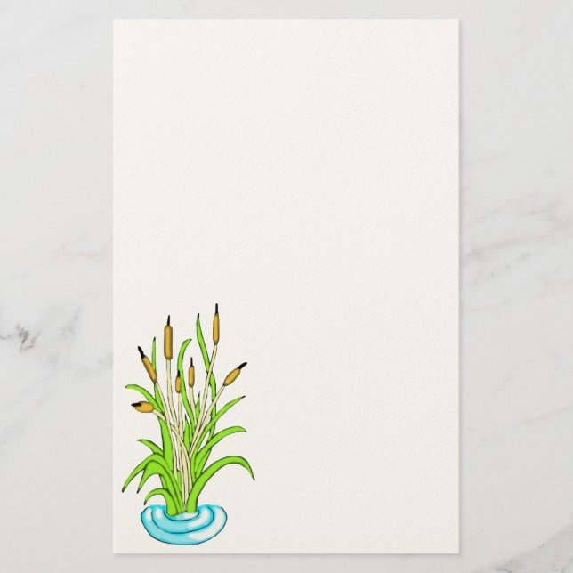 Colourful Cattails 1 Stationery (Front)