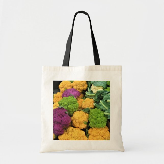 Colourful Cauliflower, Autumn Decor Tote Bag (Front)