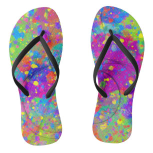 Colourful Celebration Flip Flops
