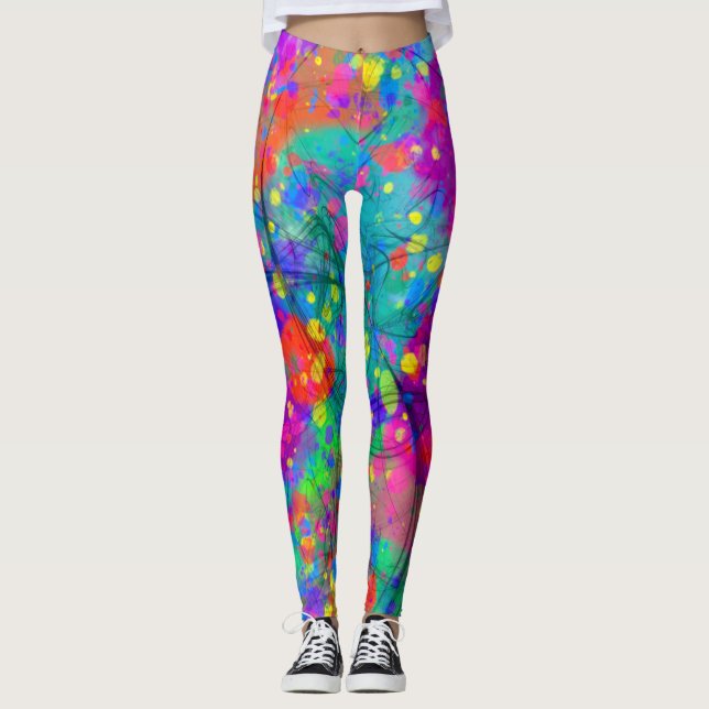 Colourful Celebration Leggings (Front)