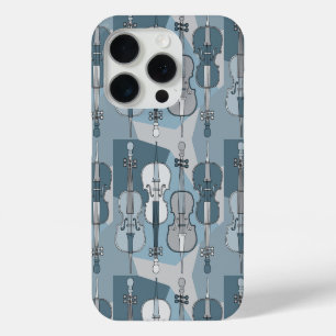 Colourful Cello Pattern iPhone 15 Pro Case