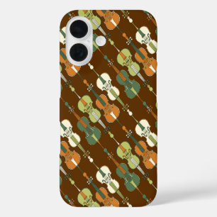 Colourful Cellos Pattern iPhone 16 Case