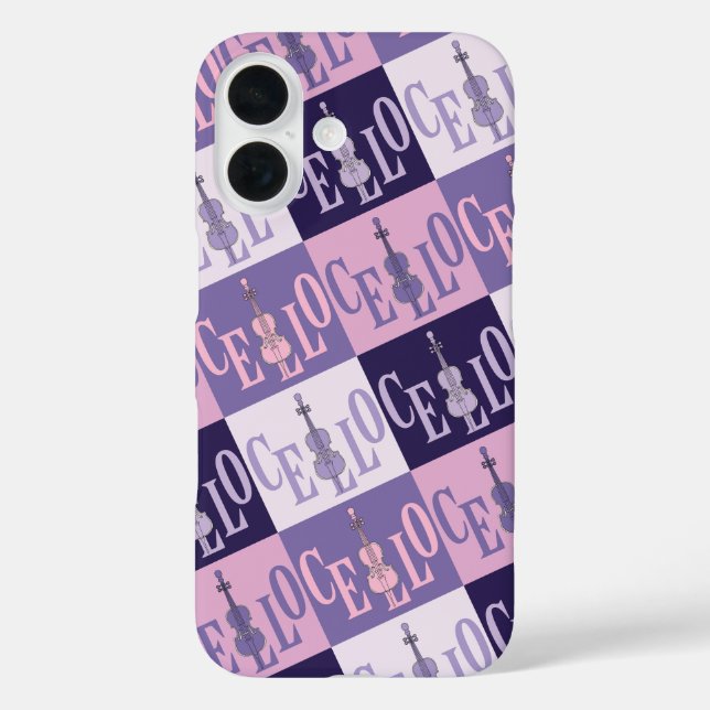 Colourful Cellos Pattern  Case-Mate iPhone Case (Back)
