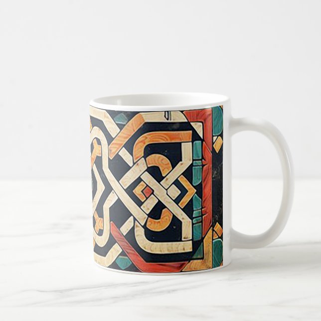 “Colourful Celtic Knot”  Coffee Mug (Right)