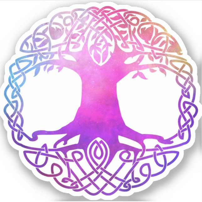 Colourful Celtic Tree of Life (Front)