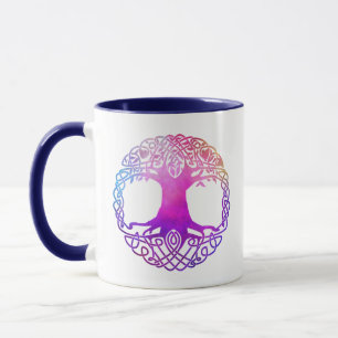 Colourful Celtic Tree of Life Mug