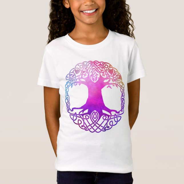 Colourful Celtic Tree of Life T-Shirt (Front)