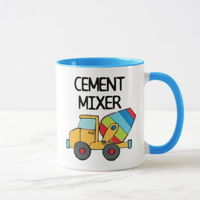 Colourful Cement Mixer Mug (Right)