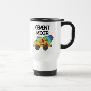 Colourful Cement Mixer Travel Mug