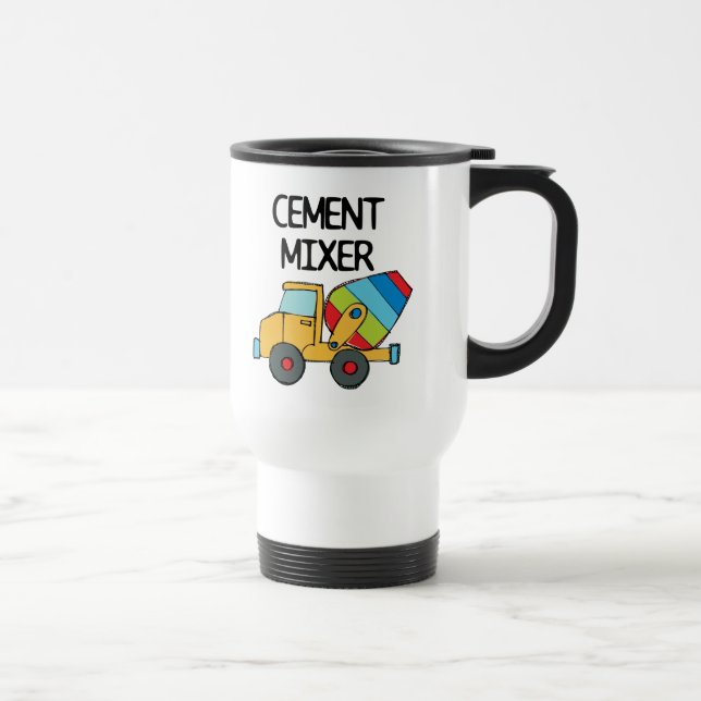 Colourful Cement Mixer Travel Mug (Right)