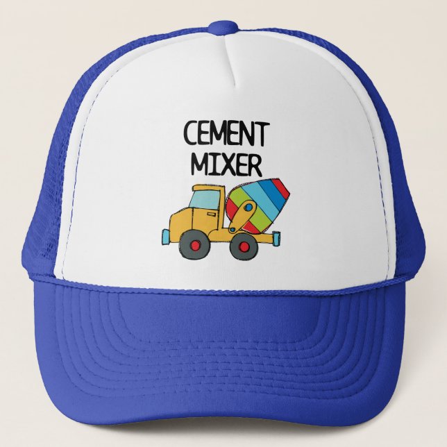 Colourful Cement Mixer Trucker Hat (Front)