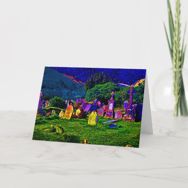 Colourful Cemetery Card (Front)
