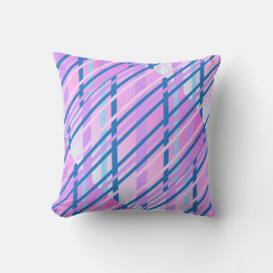 colourful ceramic pattern purple geometric design cushion
