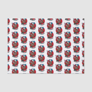 Colourful Chainsaw Clown Halloween Party Cartoon Tissue Paper