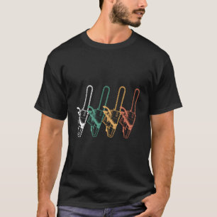 Colourful Chainsaws Arborist Logger Forestry T-Shirt