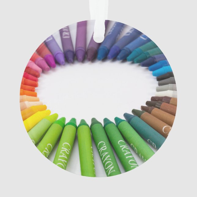 Colourful chalk crayons ornament (Back)