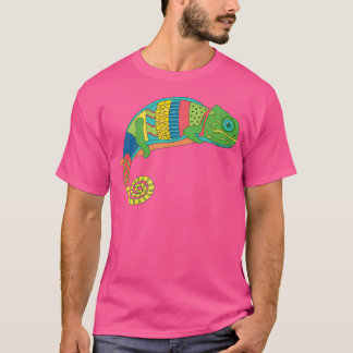 Colourful Chameleon Lizard T-Shirt